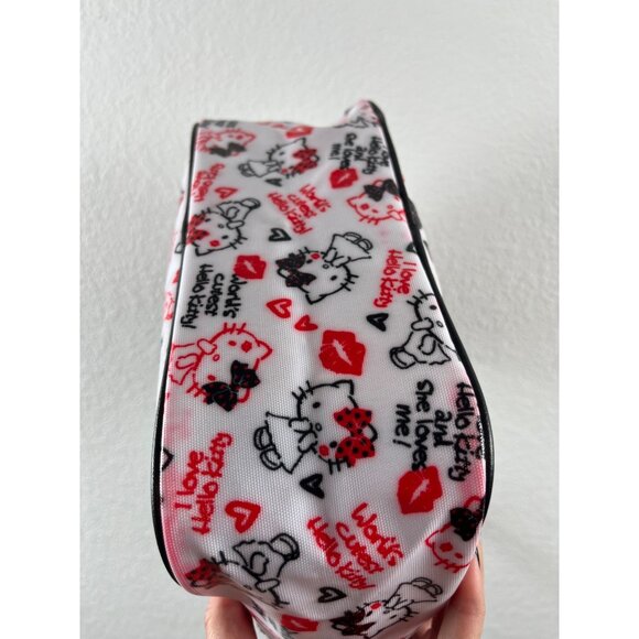 Hello Kitty Y2K All Over Character Print Purse White Red Black Crossbody Bag - Picture 11 of 15